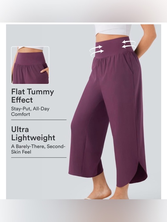 HALARA Pants - NWT Halara Breezeful High waisted Tummy Control Split Hem Quick Dry Resort.
